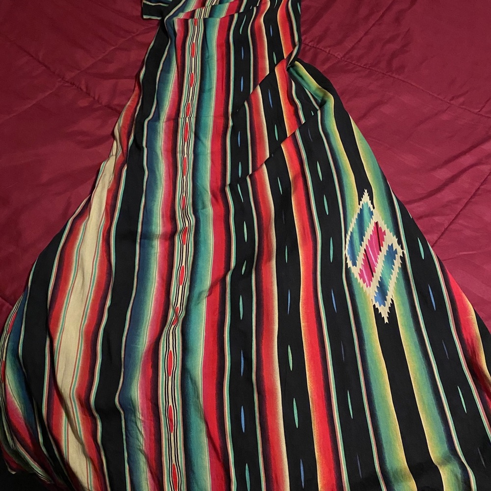 Short sleeve long south western kimono